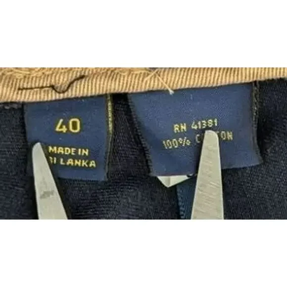 Polo Ralph Lauren Cargo Shorts Men W40 Baggy Classic Chino Preppy Summer Utility - Picture 5 of 6